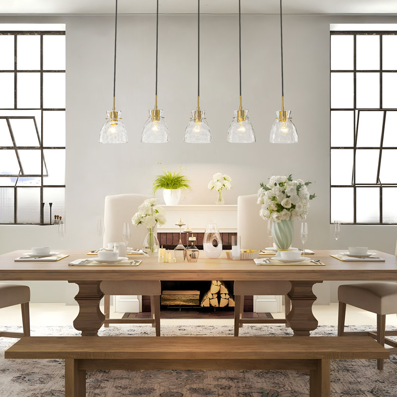 Luminaire suspendu pour cuisine 5 lumières
