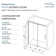 56'' - 60'' W x 76'' H Pivot Semi-Frameless Shower Door with Clear Glass