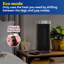 Russell Hobbs Rhcth2002g 2kw Oscillating Ceramic Heater W/digital Display In Black And Gold, Square Design-102427286