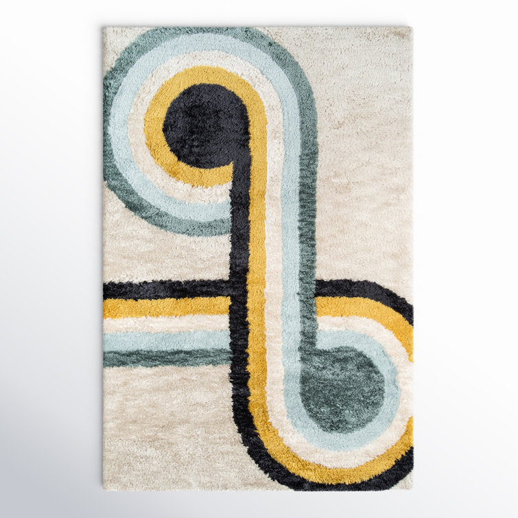 Alstrom Hand Tufted Geometric Indoor Rug