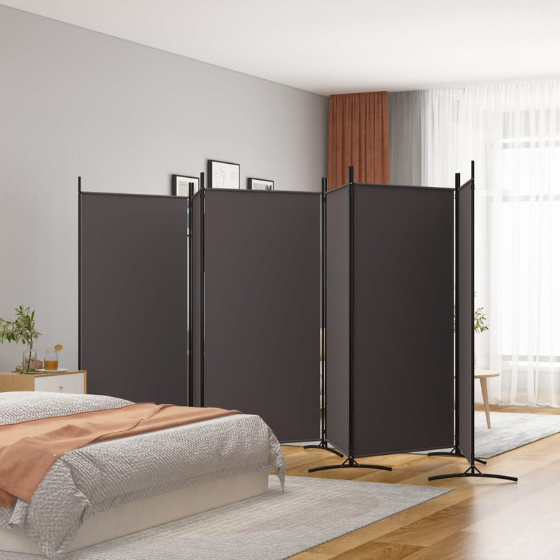 Cloison pliante Alaw H 70,9 po, Brun, 6