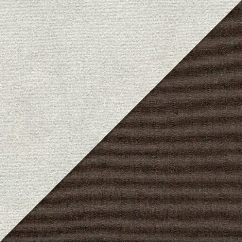 Furston Striped Outdoor Reversible Throw Pillow, White/Brown, 12" x 24"