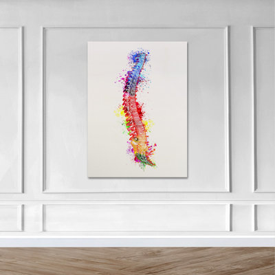 A Colorful Backbone Art - 1 pièce, impression sur toile tendue