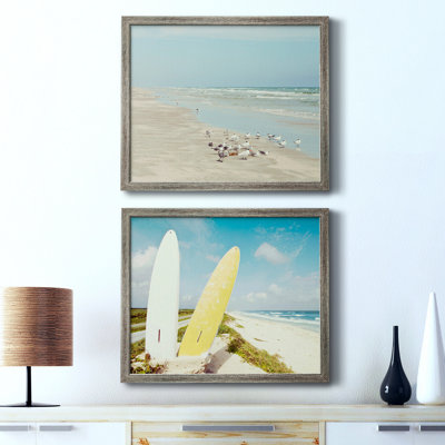 Padre Island Shore Birds - ensemble de 2 reproductions de cadres photo