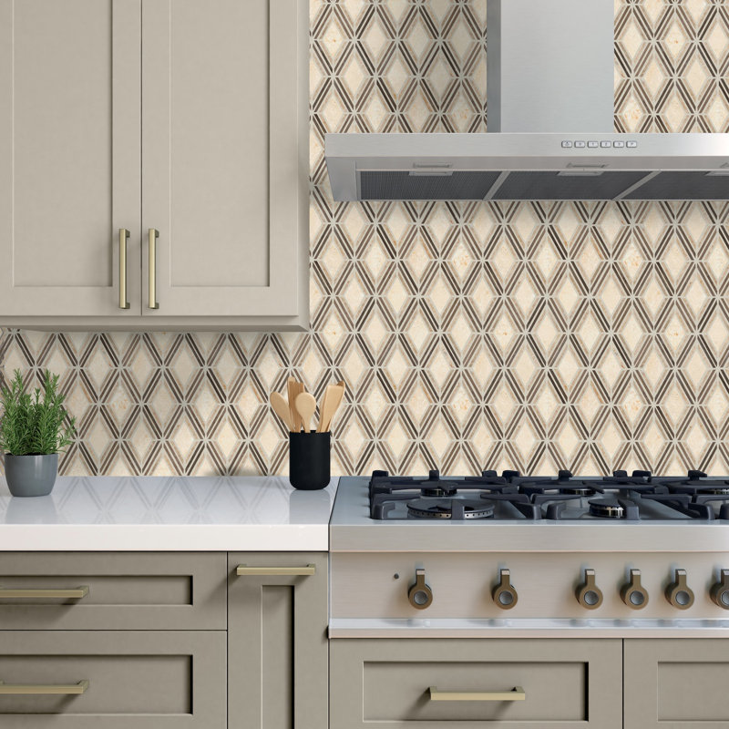 Carreau de mosaïque argyle 11 x 12 Daltile Decorative Accents (10 pièces par carton)
