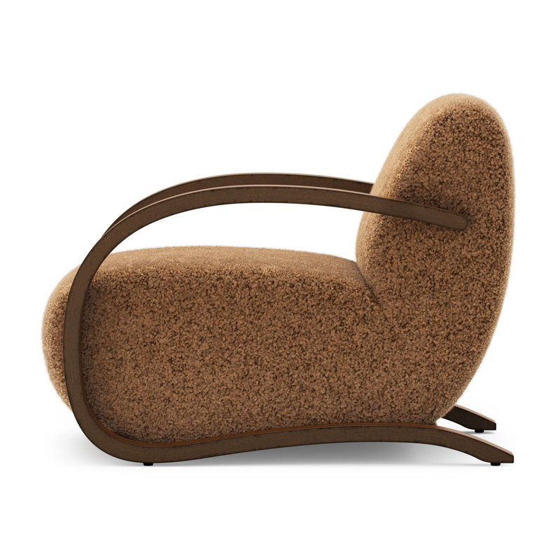 Burke Chair-Taupe Shearling, Amber Shearling