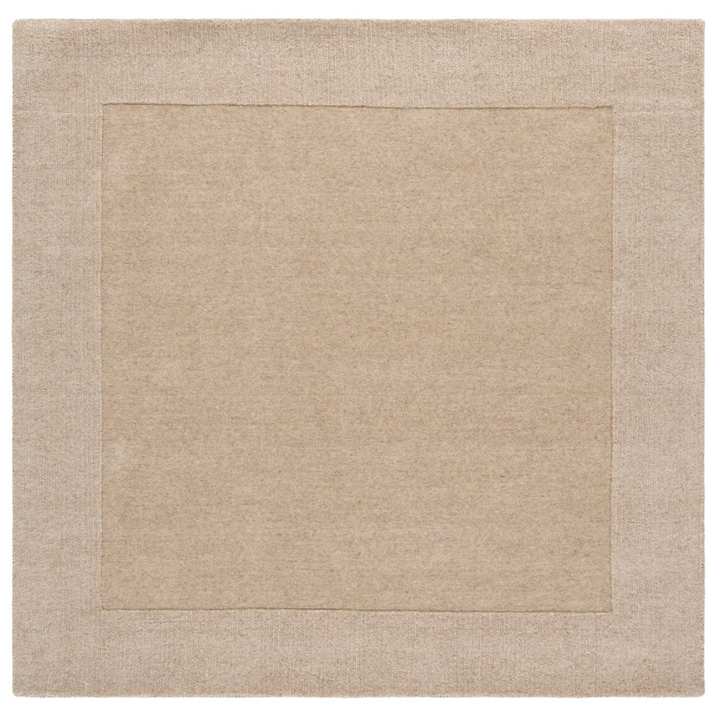 Metro 807 Hand Loomed 80% Wool; 20% Cotton No Pattern Rug, Square 6'