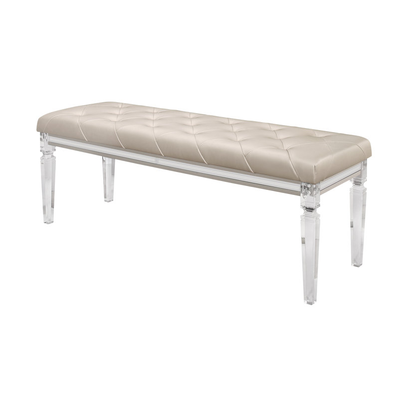 Lancaster Polyester Blend Upholstered Bench