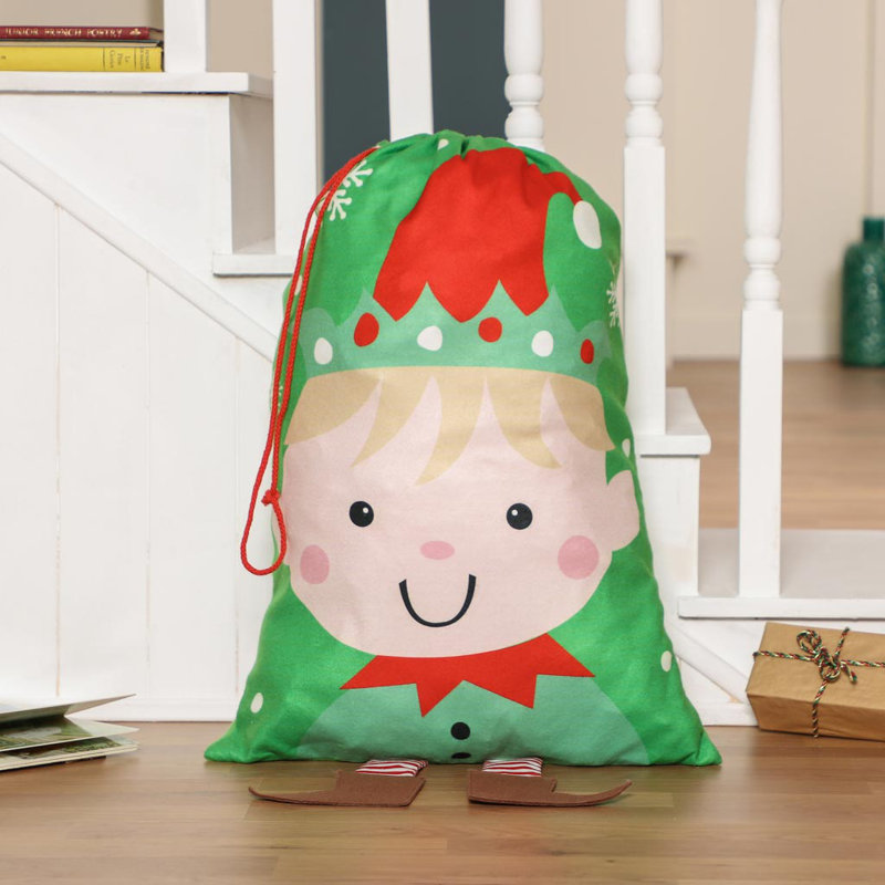 Elf Boy Christmas Sack