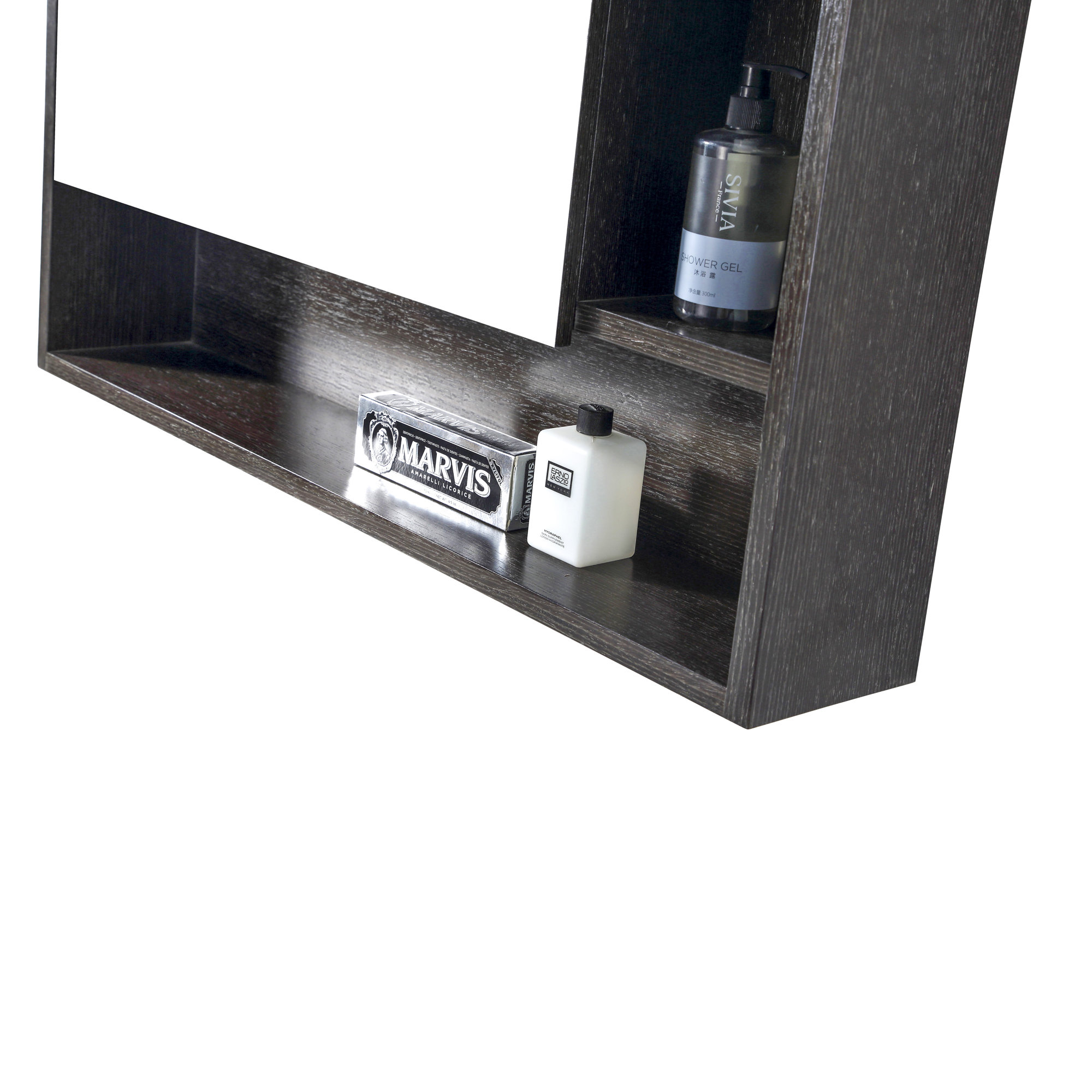 Jensen Surface Medicine Cabinet, Black, Left