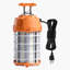 Lampe de travail à DEL temporaire, 150 W, 19 000 lm, 5 000 K durable et résistante à l'eau, pouvant être reliée jusqu'à 6 unités, éclairage de plafond ou de travail sur pied pour chantiers de construction, ateliers, utilisation intérieure et extérieure