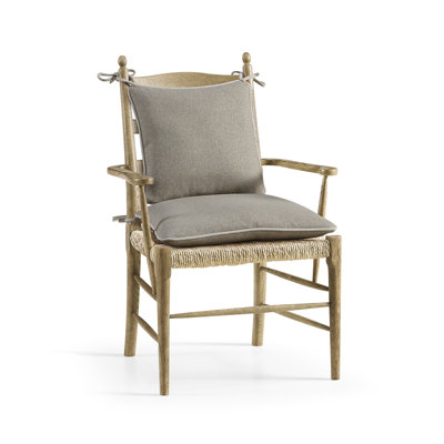Chaise avec accoudoirs en bois massif Doppler