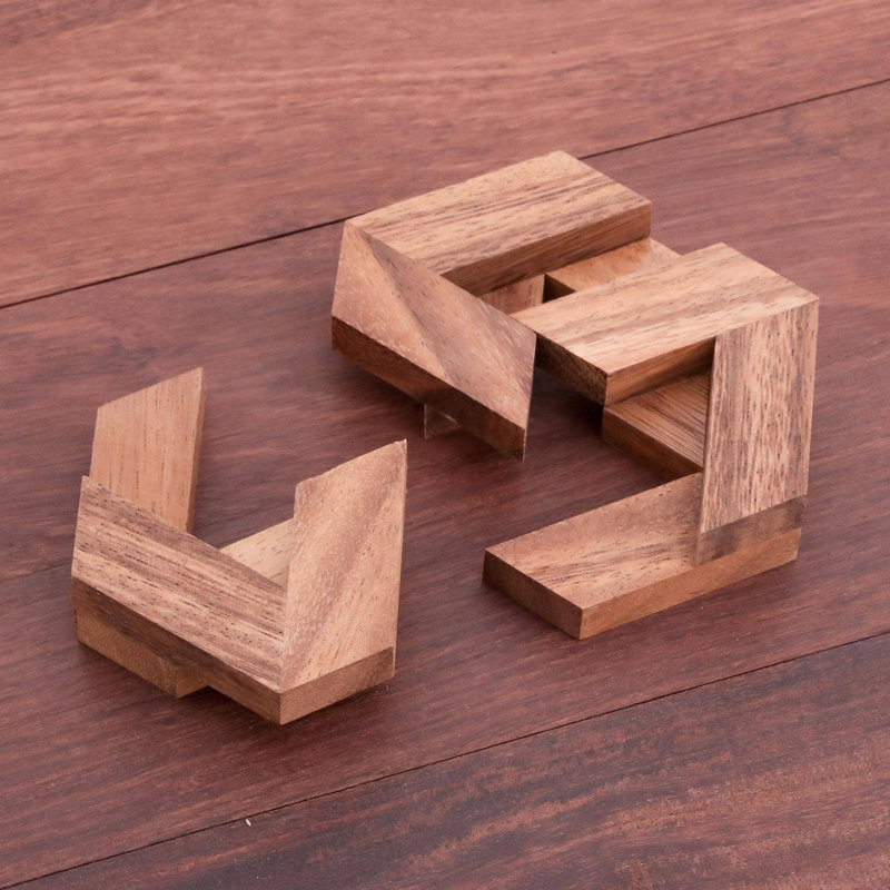 Puzzle en bois hexagonal élégant Tinney
