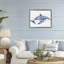 Cadre flottant Floral Toile Whale-326365445-326365465