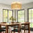 1 - Light Rattan Semi - Flush Mount Ceiling Light
