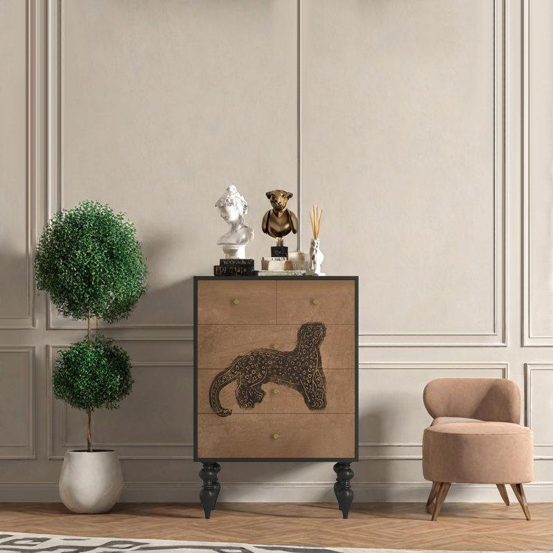 Armoire décorative de rangement de salon de style rétro