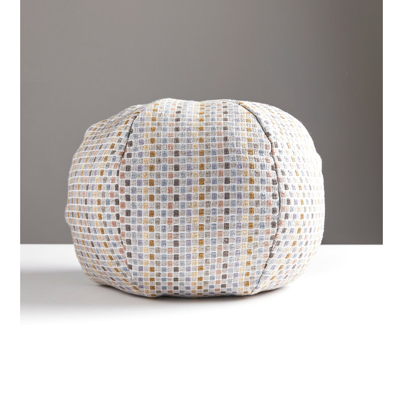 Folklore Circular Pillow Cover & Insert, Limestone