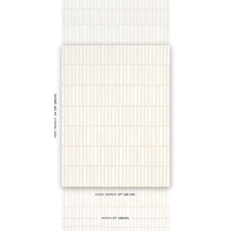 Schumacher x Backdrop Wabi-Sabi Wallpaper, Light Beige