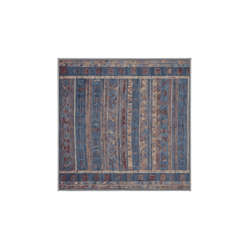 Tapis mauve lavable à la machine, Carré 3 pi