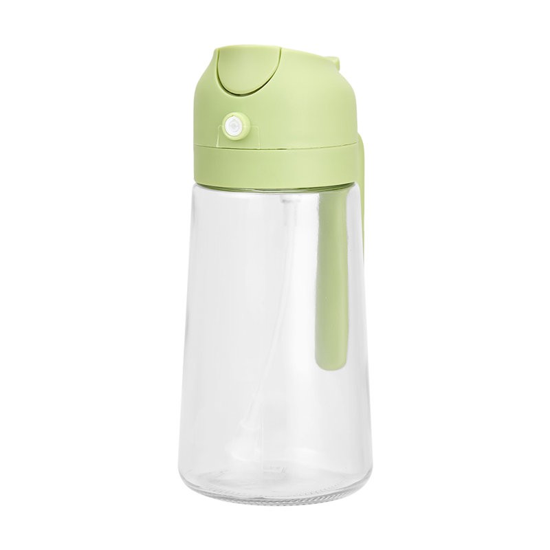 Single Oil / Vinegar Cruet, 20cm H x 8.9cm W x 8.9cm D, Green