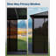 Pavillon de jardin 10 po x 14 pi avec toit rigide, portes coulissantes du sol au plafond et cadre en alliage d'aluminium, solarium extérieur