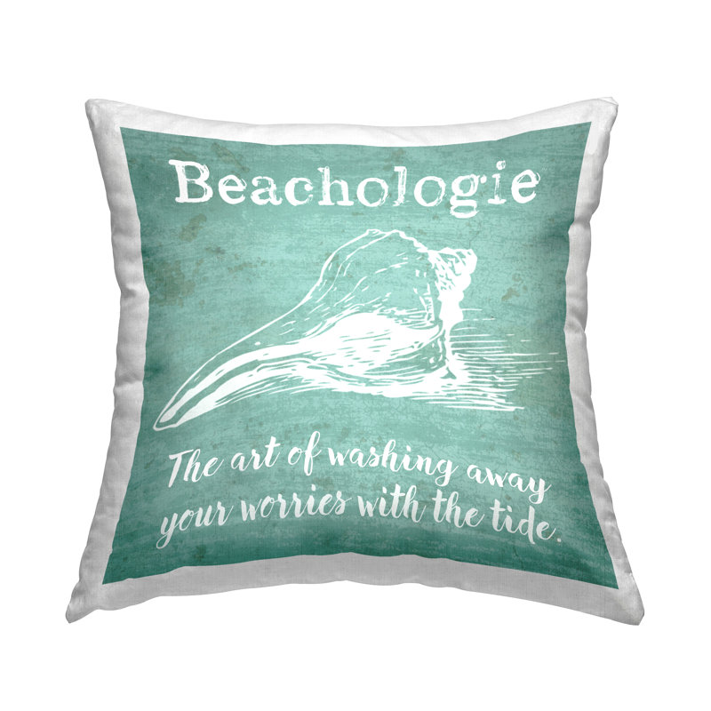 Coussin Beachologie Turquoise