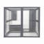 Catio en bois, enclos pour chat extérieur, maison pour chat avec plateformes, planche de soleil, hamac, porte, maisonnette pour chaton, -69330529