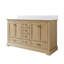 Meuble-lavabo sur pied l 60 po x H 34,2 po avec comptoir en marbre de culture blanc et lavabo, chêne-882765246-886710579-886710604
