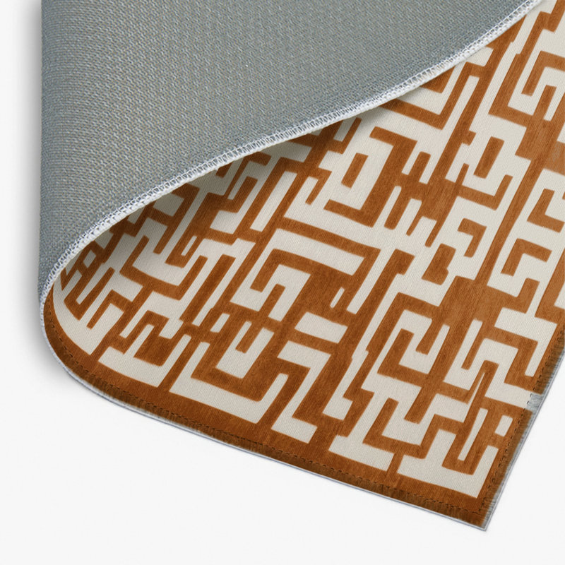 Tapis brun intérieur et extérieur Trellis, Rectangle 9 pi x 12 pi