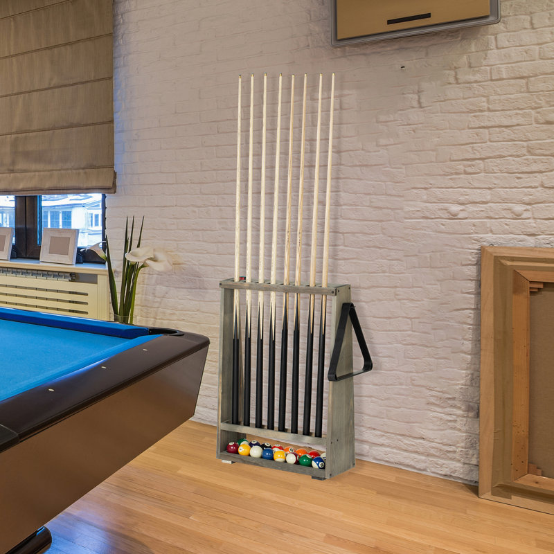 Porte-queues de billard en bois massif