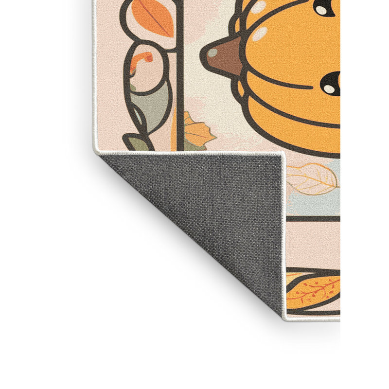 Tapis de vacances d'Halloween The Holiday Aisle®, Rectangulaire 8 pi x 10 pi