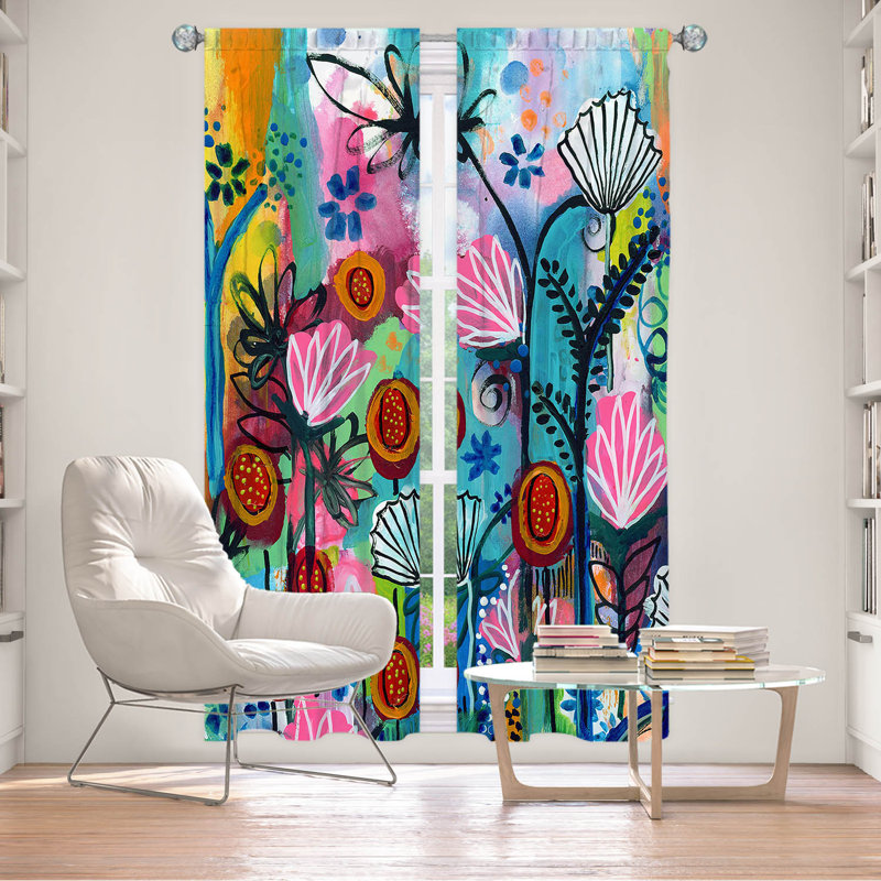 Ensemble de rideaux en polyester 2 pièces Didi, L 20 po x L 52 po