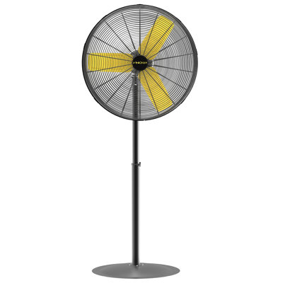 30 Inch Commercial Industrial Pedestal Fan Oscillating, 8900 CFM Industrial Fans Heavy Duty with 3 Speed, Metal Stand up Fans with Poweful Motor, UL Safety Listed