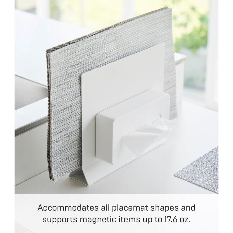 Yamazaki Home Placemat Stand, Steel, White