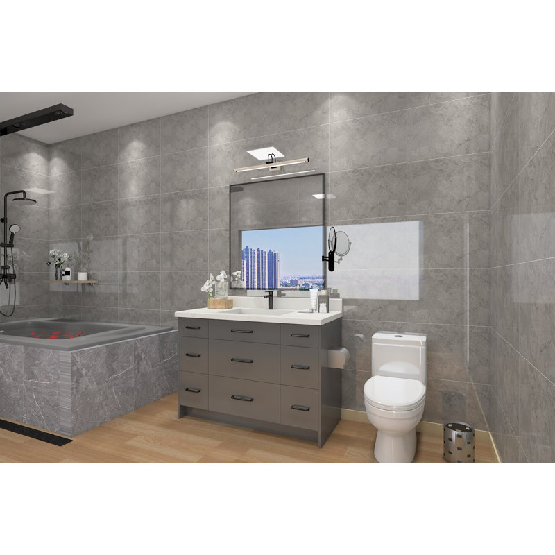 Mcallen 48" Single Bathroom Vanity Base Only, Crystal Slate