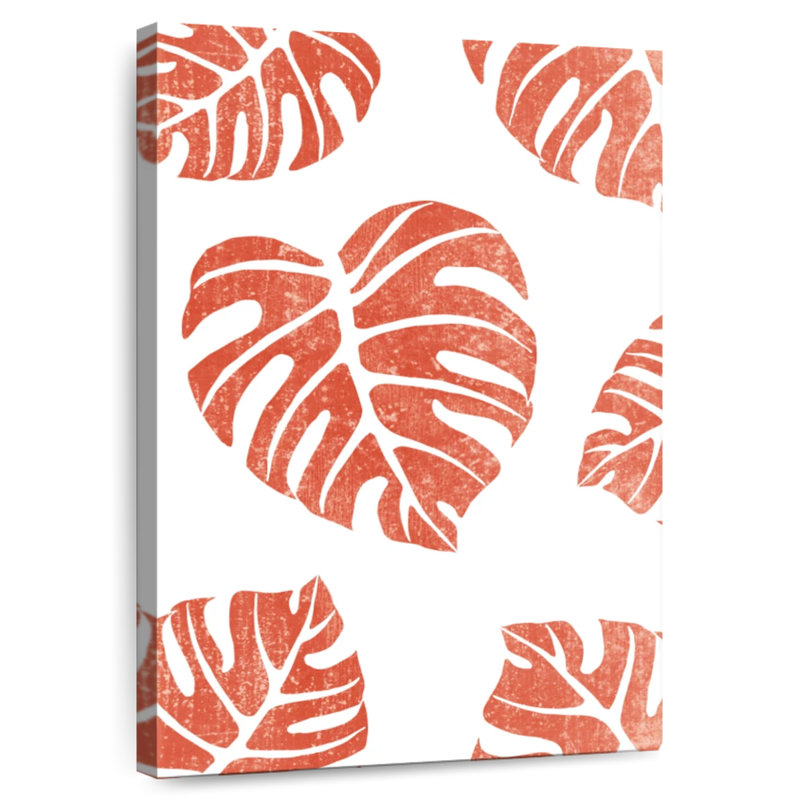 Harnek Terracotta Leaves III, 51" H x 34" W