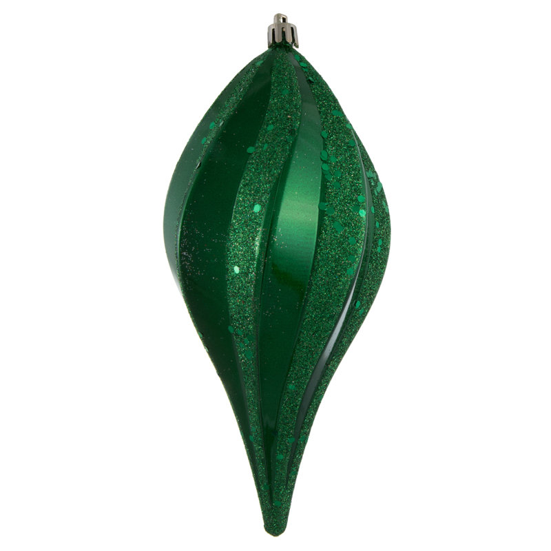 Ornement de Noël UV, 4" H x 4" W, Vert
