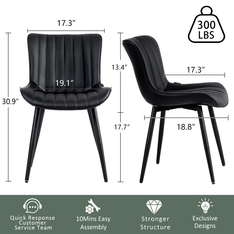 Chaise d'appoint Wilfrid, Noir