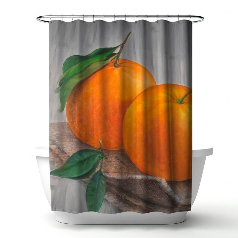 Shower Curtain GA62 – Polyester Shower Curtain, Dye Sublimation Print, 71" W × 74" L