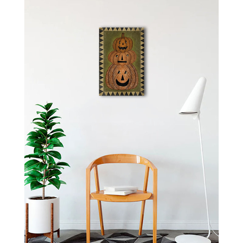 «Stack of Pumpkins» par Beth Albert, impression sur toile tendue, H 18 po x l 12 po x P 1,5 po