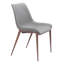 Chaise d'appoint en polyuréthane gris Stonec chiffre