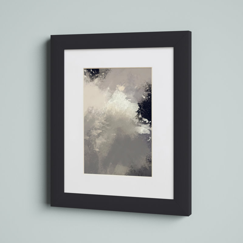 Cadre photo simple Huntsberry, 8 po x 10 po emmêlé à 5 po x 7 po, Noir satiné mystique