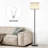 Hongyu 61.5'' Traditional Floor Lamp with Remote Control and Bulb Included-851918337