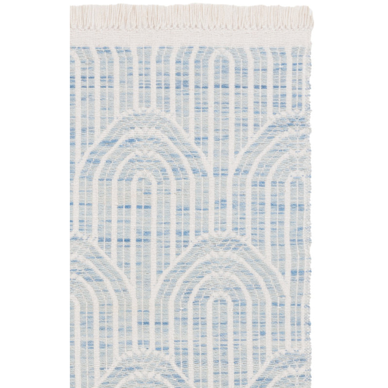 Klevis Hand Woven Wool Striped Rug, Rectangle 4' x 6'