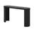 Wood Arched Console Table With Wood Beads, Mid Centeury Modern Curved Entryway Table-287790988