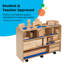 9 Compartment Manufactured Wood Shelving Unit