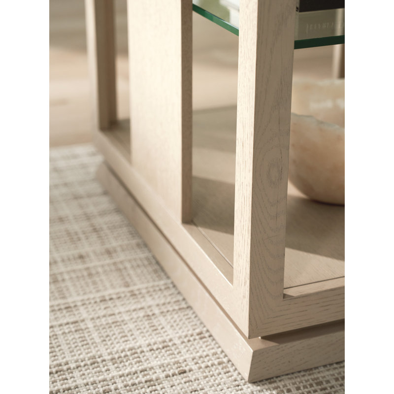 Sunset Key Floor Shelf End Table with Storage
