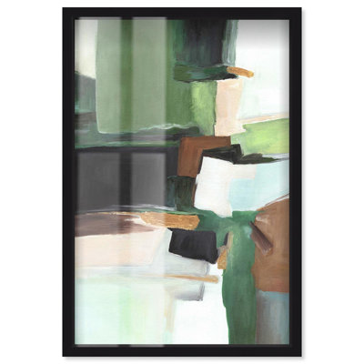Time in the Roots Shadowbox Print Blue Wall Decor by Art Remedy, Black Frame, 16 x 24
