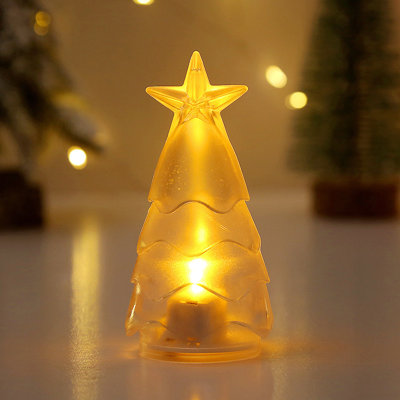 Arbre de Noël veilleuse transparente, décorez l'arbre de Noël avec de petites veilleuses
