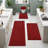 4 Piece Soft Absorbent Microfiber Bath Rug Set with Non-Slip Backing-936555143
